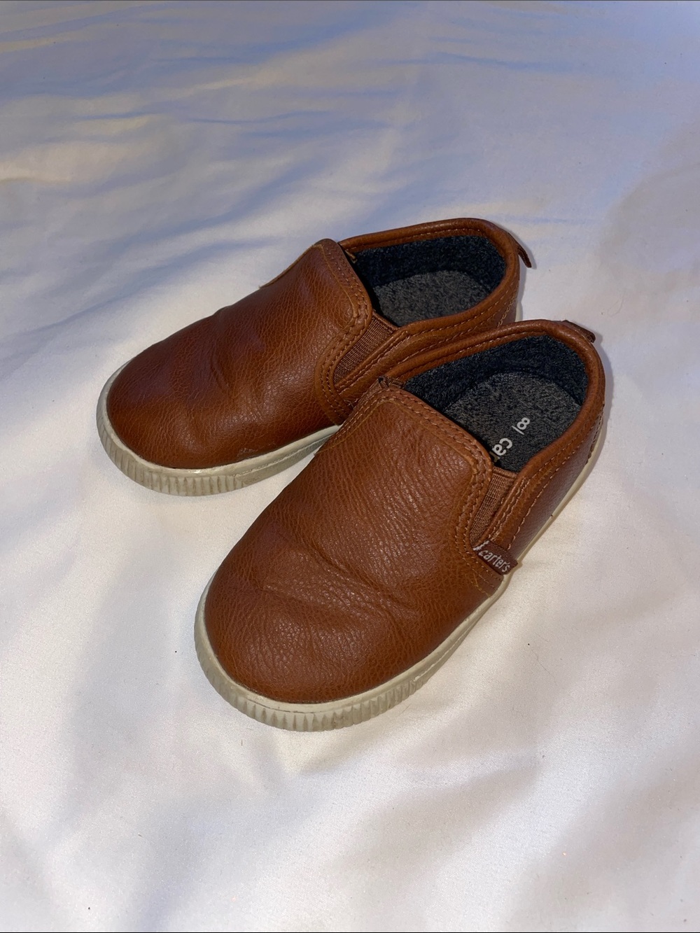 Carter's Brown Slip-On Kids Sneakers